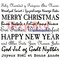 Deep Red Stamps International Holiday Wishes Rubber Cling Stamp 2.1 x 1.9 inches